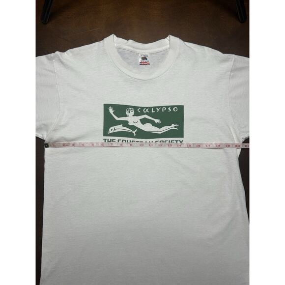 VTG 90s Calypso The Jacques Cousteau Society Short Sleeve T Shirt (Size L) RARE - Picture 4 of 12